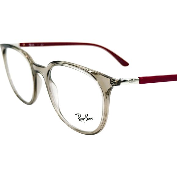 Ray Ban RB7190 Unisex Plastic Eyeglass Frame 8083 Transparent Grey 51-19 - Picture 2 of 4